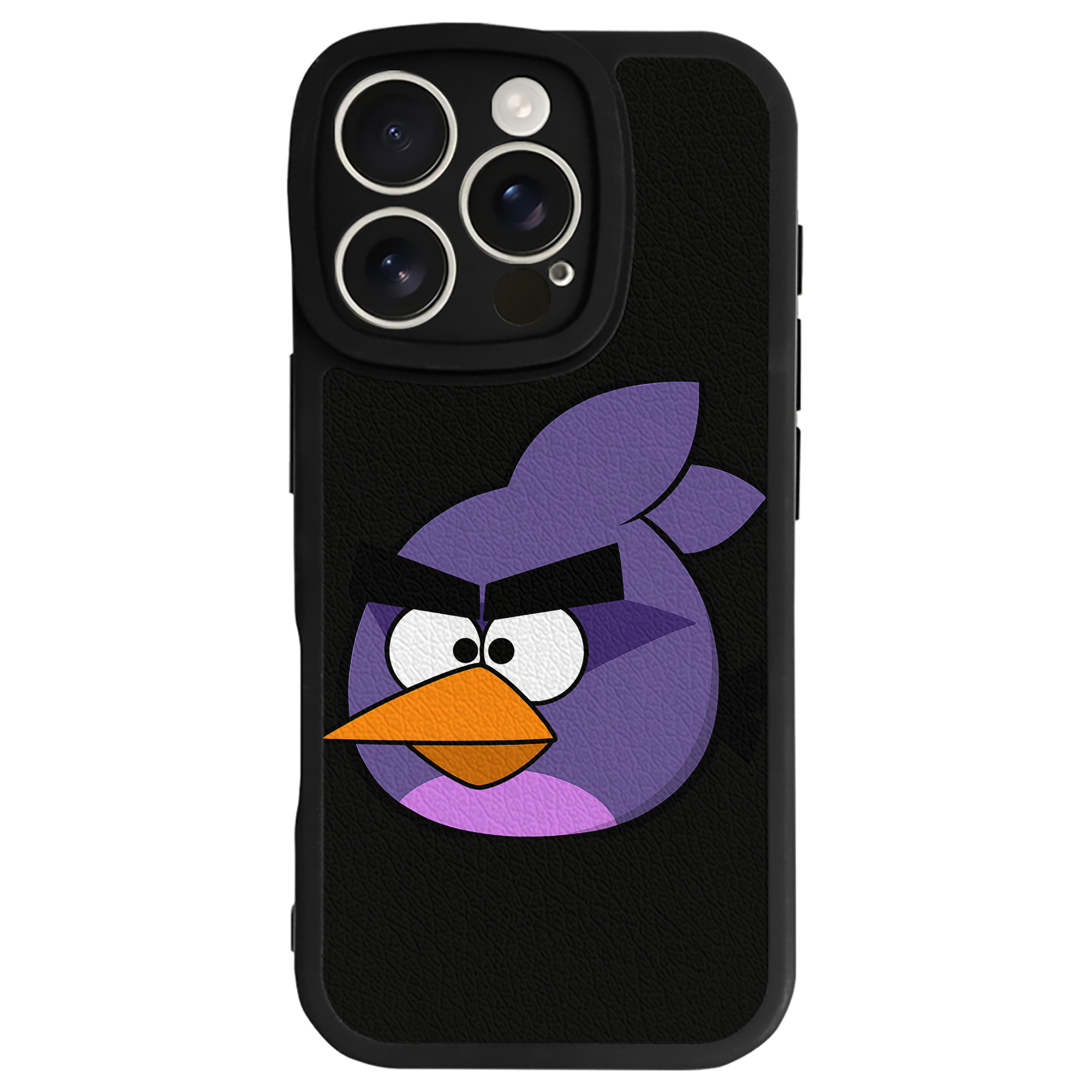 （画像用） Angry Birds アングリーバード 【iPhone 16シリーズ対応】シリコンスマホケース（レザー調） 材質：シリコン